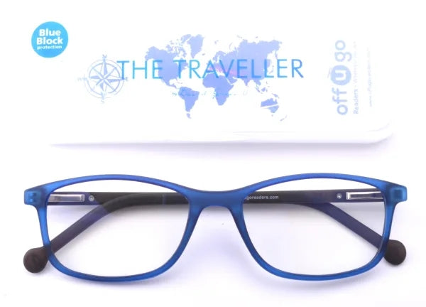 Reader +2.50 - The Traveller BLUE BLOCK model Jet Blue