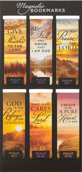 Scenic Magnetic Bookmarks Set Of 6