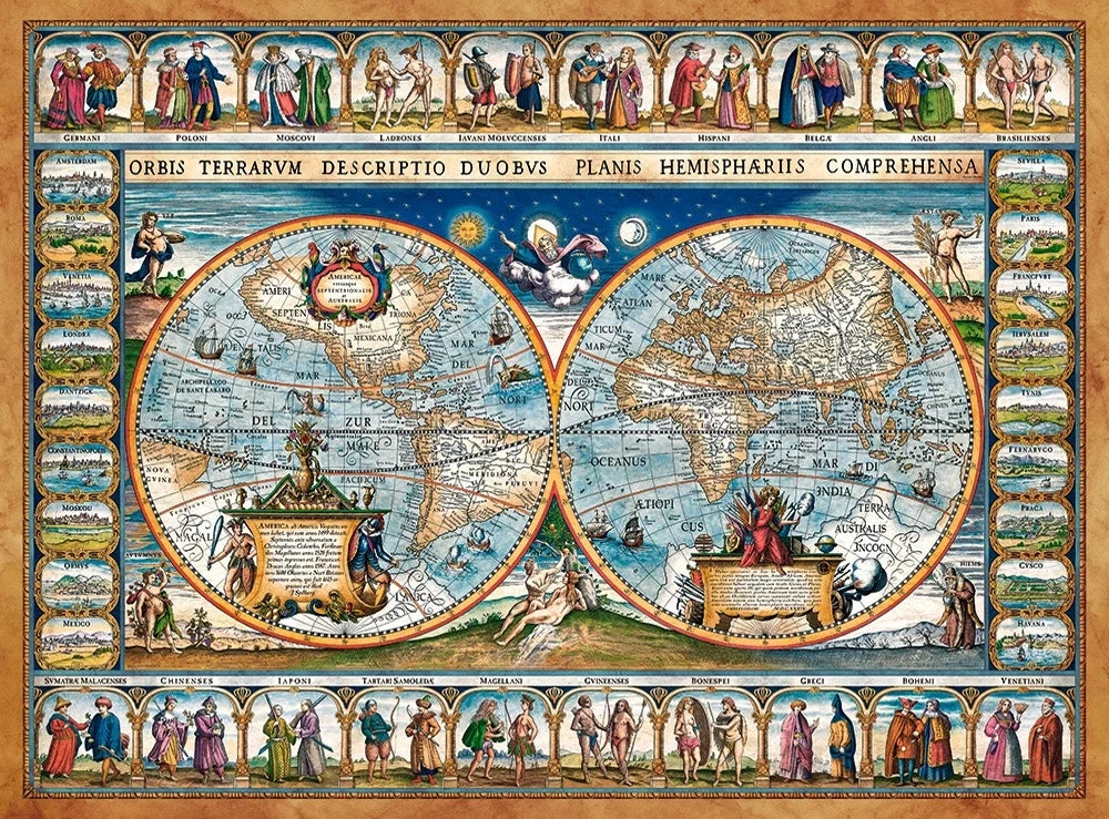 2000 Piece Map of the world, 1639