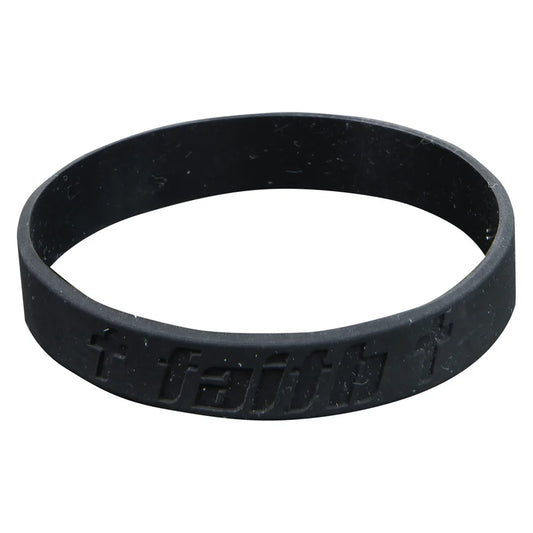 Wristbands Faith Black Silicone
