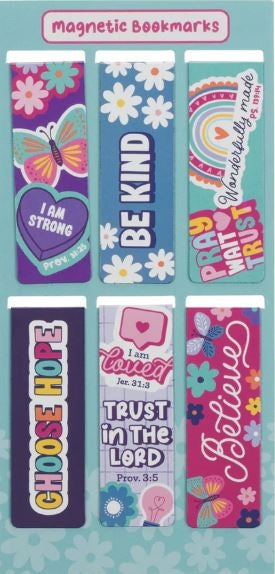 I Am Strong Magnetic Bookmarks Set Of 6