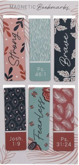 Be Strong and Courageous Bookmarks Set Of 6