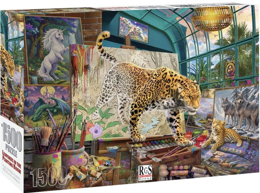1500 Piece Leopards in Painting