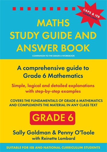 Maths Study Guide and Answer Book Grade 6