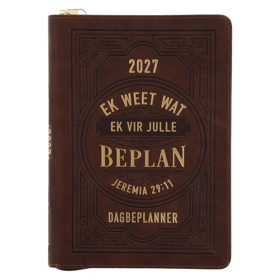2027 Professionele Jaarbeplanner Ek Weet Wat Ek vir Julle Beplan