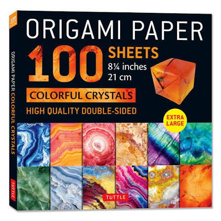 Colourful Crystal Origami Paper - 100 Sheets