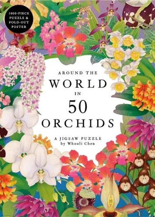 1000 Piece Around the World in 50 Orchids