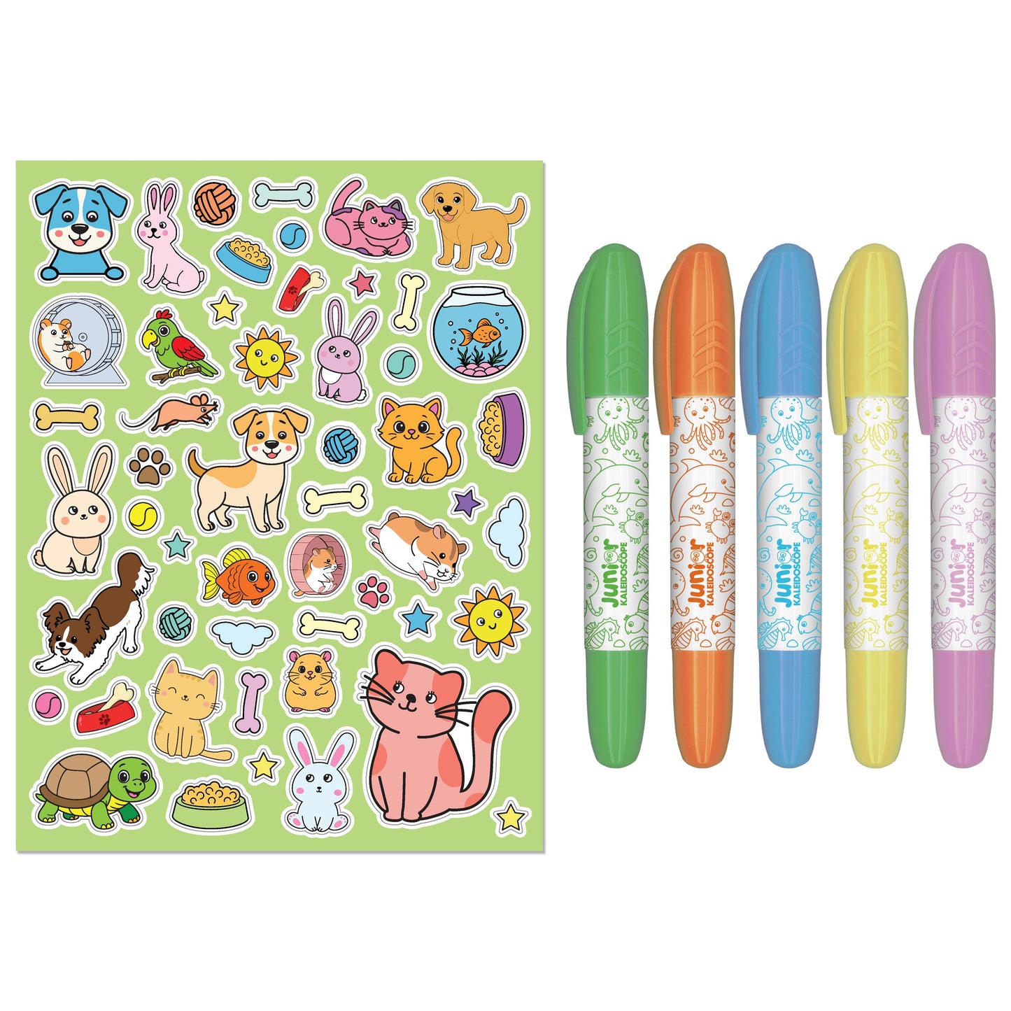 Kaleidoscope Colouring Kit Cute Pets