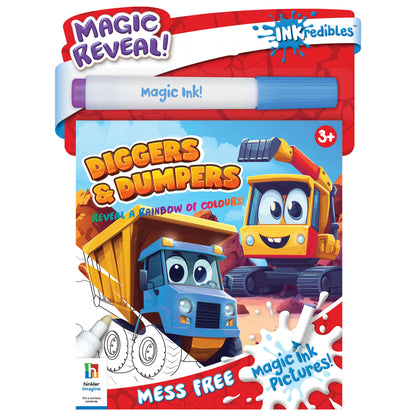 Inkredibles Diggers & Dumpers Magic Ink