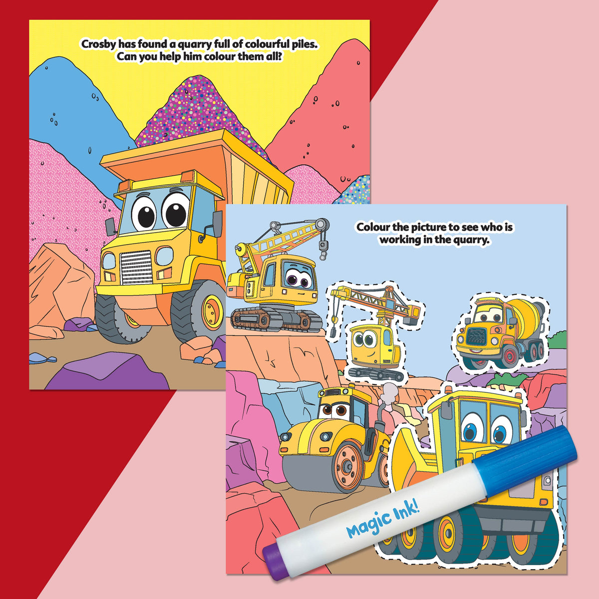 Inkredibles Diggers & Dumpers Magic Ink