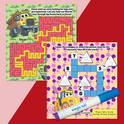 Inkredibles Diggers & Dumpers Magic Ink