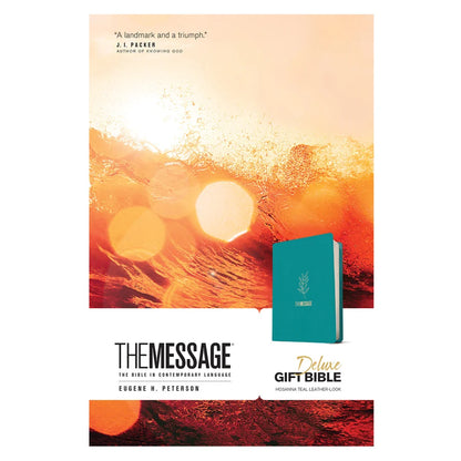 Bible The Message Deluxe Gift, Hosanna Teal (Imitation Leather)