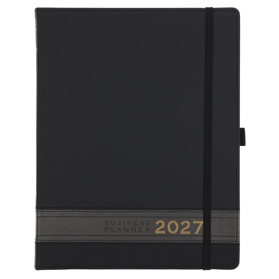 2027 A4 Business Diary Black (Imitation Leather)