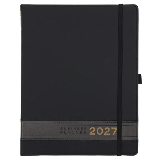 2027 A4 Business Diary Black (Imitation Leather)