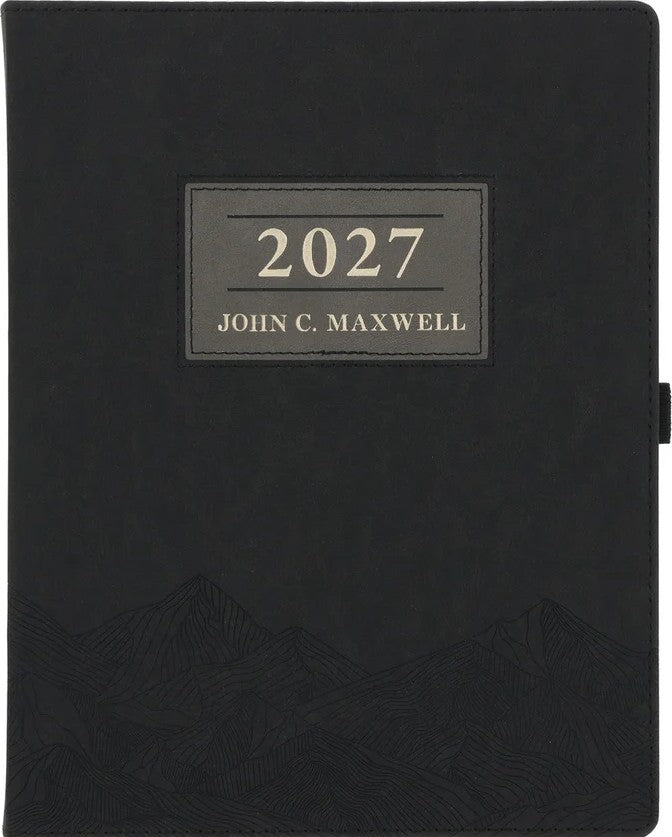 2027 A4 Diary John Maxwell (Black & Grey - Imitation Leather)