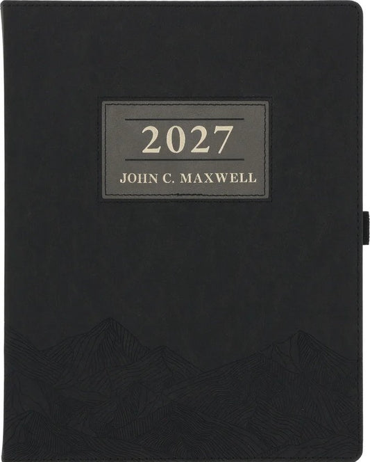 2027 A4 Diary John Maxwell (Black & Grey - Imitation Leather)