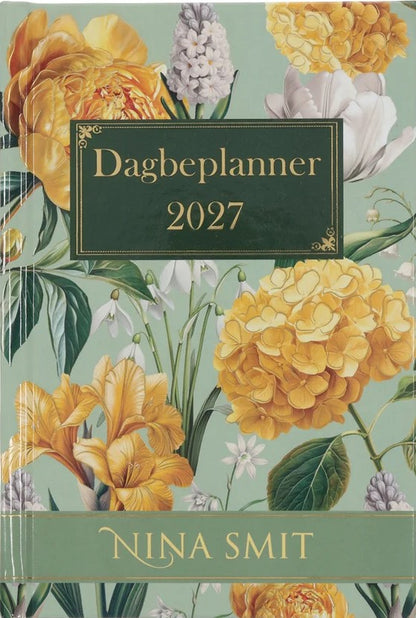 2027 Dagbeplanner Nina Smit Groen en Geel (Hardeband)