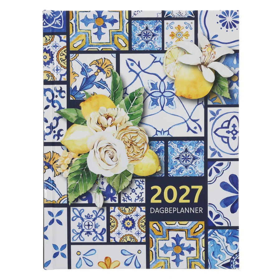2027 Dagbeplanner Leefstyl vir die Vrou Teëls (Hardeband)