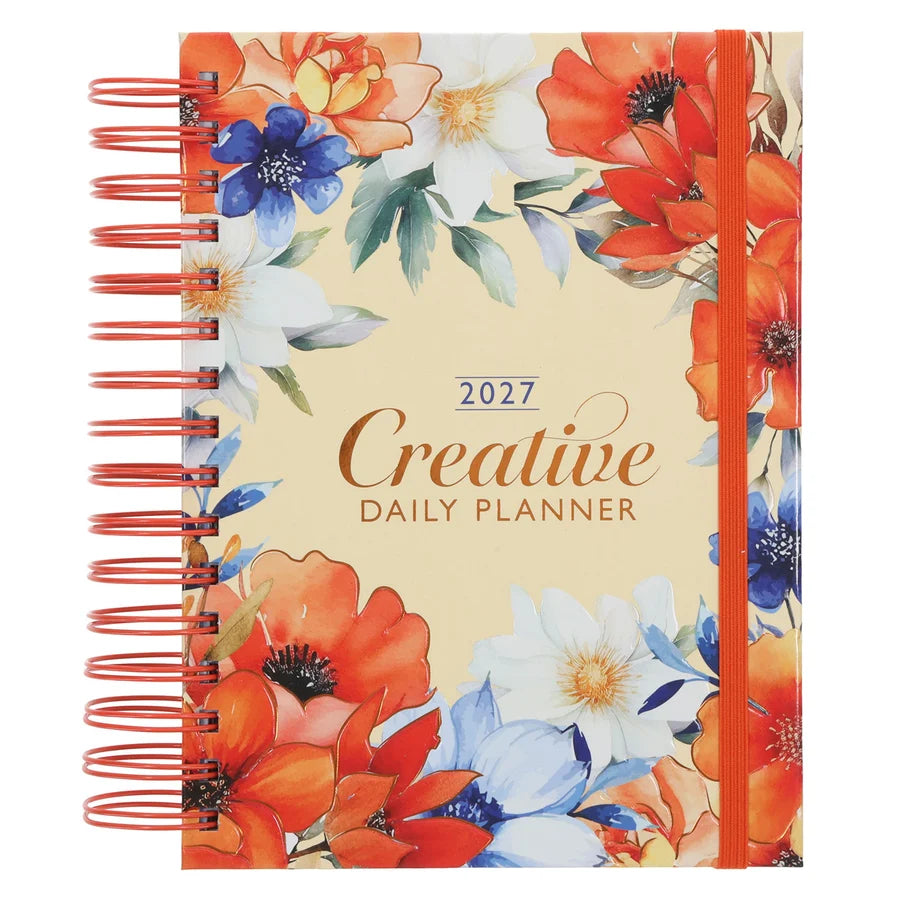 2027 Daily Planner Christian Creative (Wirebound)
