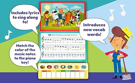 Toddler Play-Along Piano Songs - Children's Piano Sound & Song Book