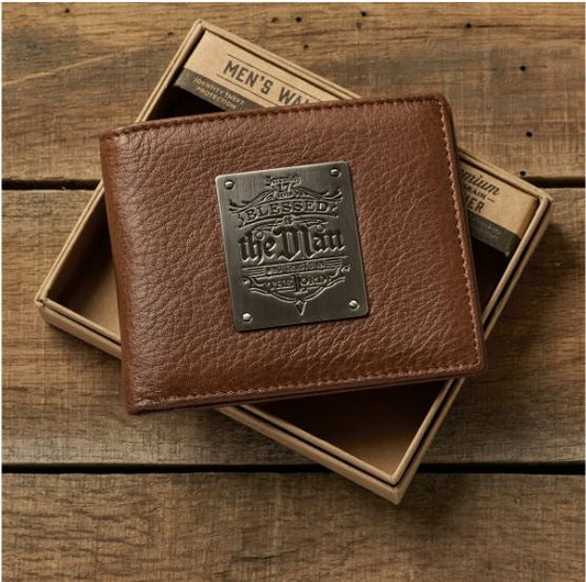 Wallet Genuine Leather: Blessed Is The Man Jeremiah 17:7