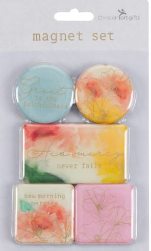 Watercolor & Florals Five Piece Magnetic Set