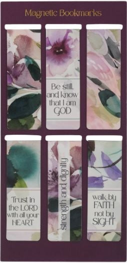 Trust in the Lord with All Your Heart Six-Piece Magnetic Bookmark Set