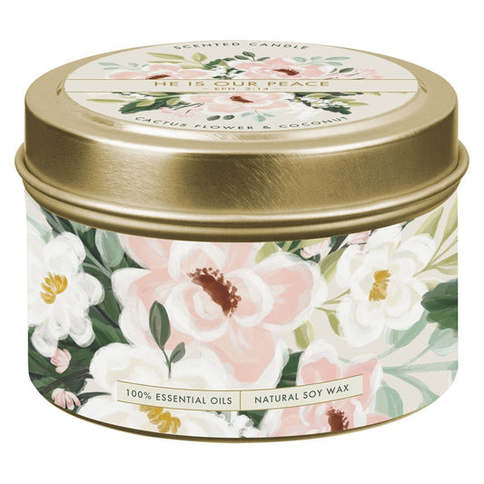 Scented Candle in Tin: Be Still and Know Vetiver and Moss