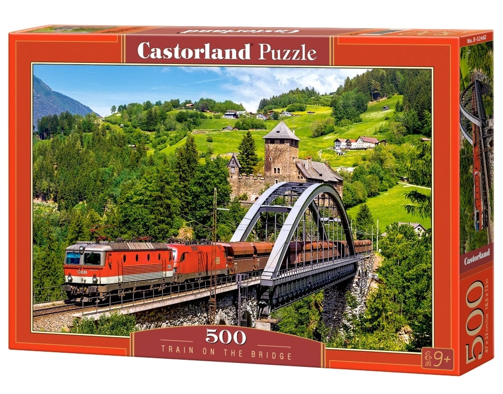 500 Piece Train on the Bridge
