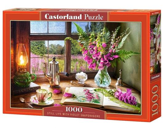 1000 Piece Still Life With Violet Snapdragons