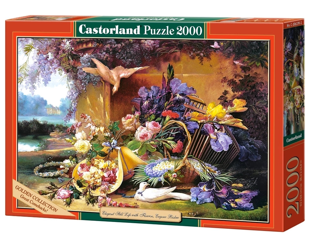 2000 Piece Elegant Still Life with Flowers, Eugene Bidau