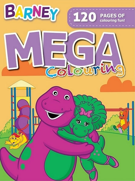 120 page Mega Colouring Book - Barney