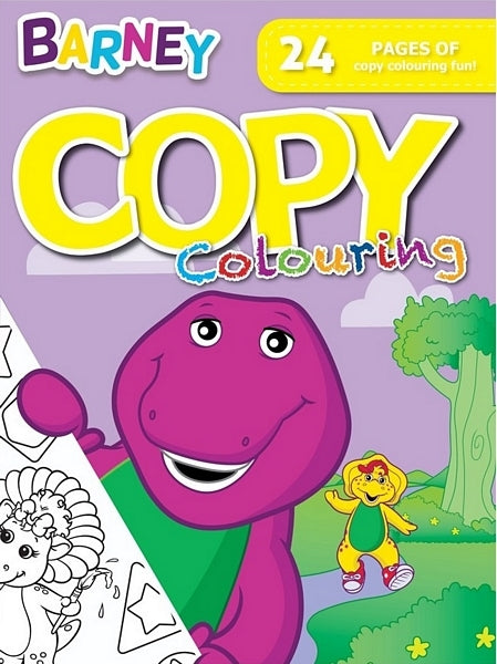 24 Page Copy Colouring Book - Barney