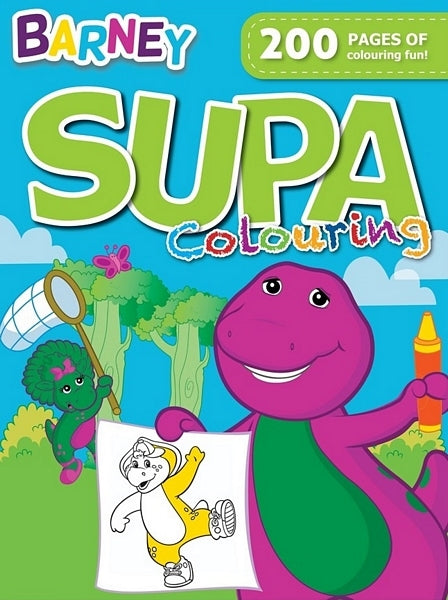 200 Page Supa Colour & Activity - Barney