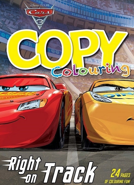 Disney Cars 3 - 24 Page Copy Colour Book