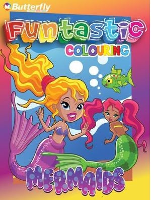 96 Page - Mermaids Under The Sea - Funtastic Colouring
