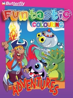 96 Page - Adventures - Funtastic Colouring