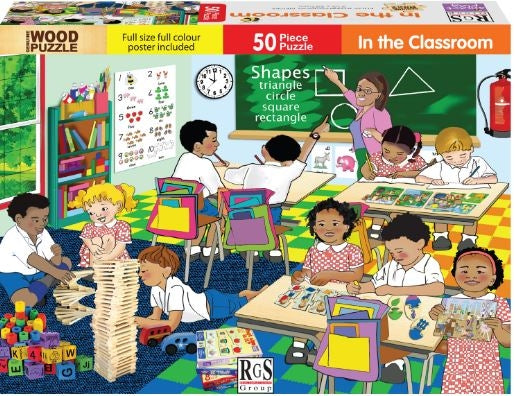 50 Piece Wooden In The Classroom