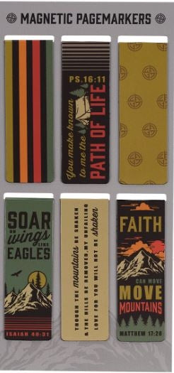 Faith Moves Mountains Magnetic Bookmarks Set Of 6