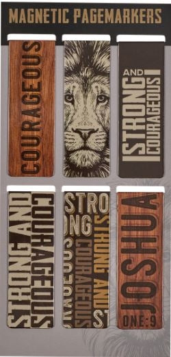 Strong And Courageous Magnetic Bookmarks Set Of 6
