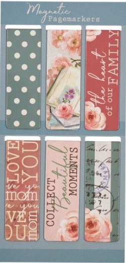 The Heart Of Our Family Magnetic Bookmarks Set Of 6