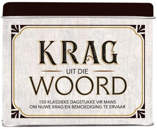 Krag Uit Die Woord Afrikaans Cards In Tin
