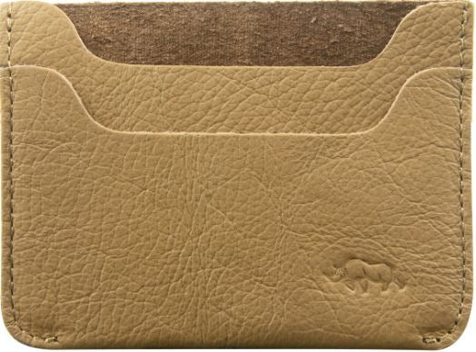 Card Holder Genuine Leather: Tan