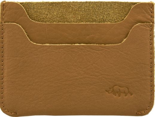 Card Holder Genuine Leather: Mustard
