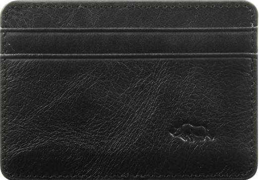 Card And ID Card Holder Genuine Leather: Gloss Black