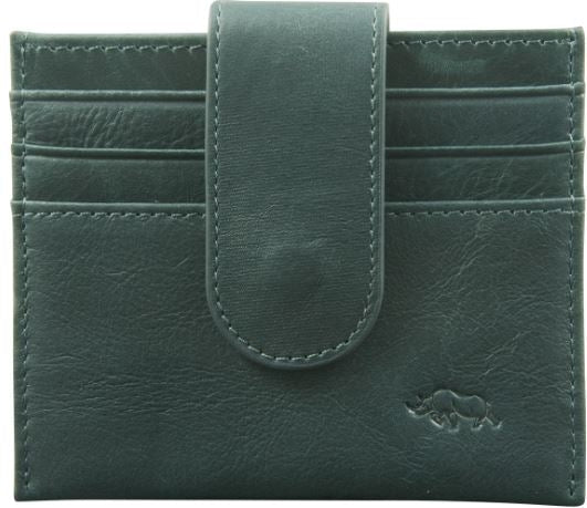 Wallet Genuine Leather: Dark Charcoal With Clip Closure