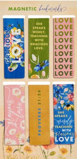 Teacher Collection Six Piece Magnetic Bookmark Set