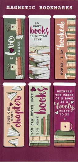 Readers Collection Six Piece Magnetic Bookmark Set