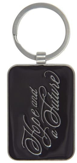 Hope And A Future Brown Metal Key Ring - Jeremiah 29:11