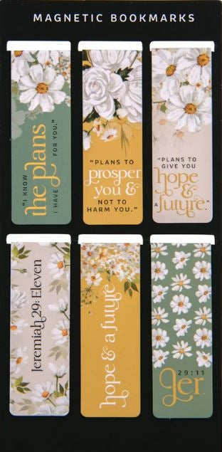 I Know the Plans Six-Piece Magnetic Bookmark Set